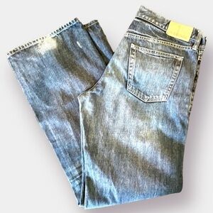 Old Navy Blue Jeans Distressed Loose Size 34 Length 34